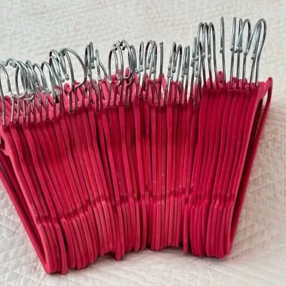 Kids Velvet Hangers – Hot Pink – 44-Piece Set - Picture 5 of 5